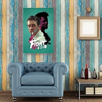 ファイトクラブ　等身大ポスター　パネル　POP 映画 ファイトクラブ ブラッド・ピット 等身大 パネル - メルカリ